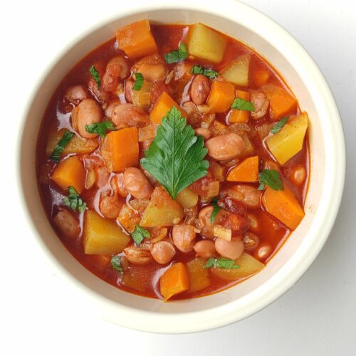 Shell bean stew