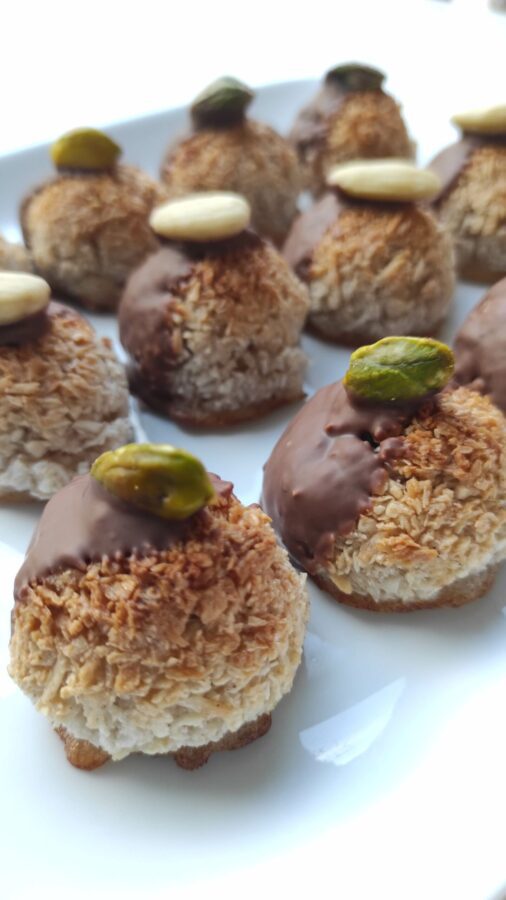 Coconut Macaroons With Chocolate