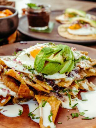 Are chilaquiles vegetarian?